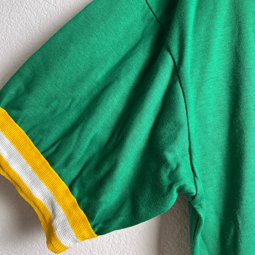 Vintage Dodger‎ Green Yellow V-Neck Bowling Shirt “Ray’s Mainstreet Lanes WI” XL - Picture 7 of 10
